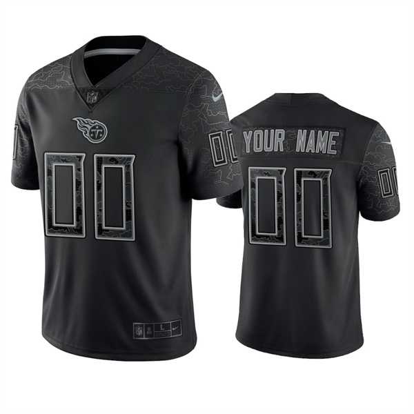 Men's Tennessee Titans Active Player Custom Black Reflective Limited Stitched Football Jersey,We sell and wholesale Men's Tennessee Titans Active Player Custom Black Reflective Limited Stitched Football Jersey on line form chian!